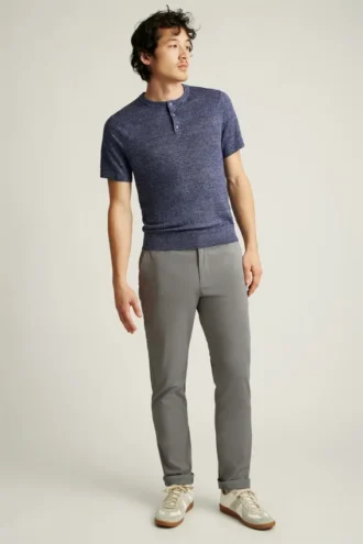 Henley-Shirt aus italienischem Leinen