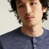 Henley-Shirt aus italienischem Leinen