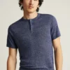 Henley-Shirt aus italienischem Leinen