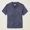 Henley-Shirt aus italienischem Leinen