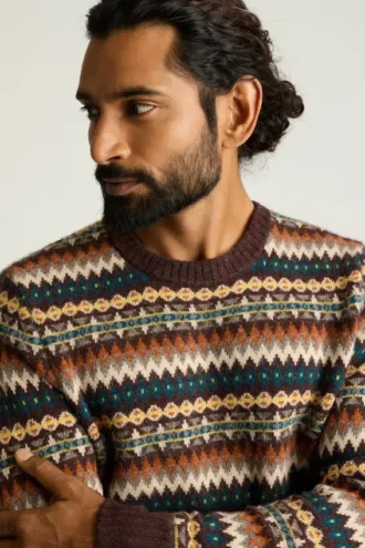 Herbst-Fair-Isle-Pullover