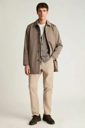Herren-Car-Coat von Bonobos | Elegante, regenabweisende Jacke aus Baumwolle
