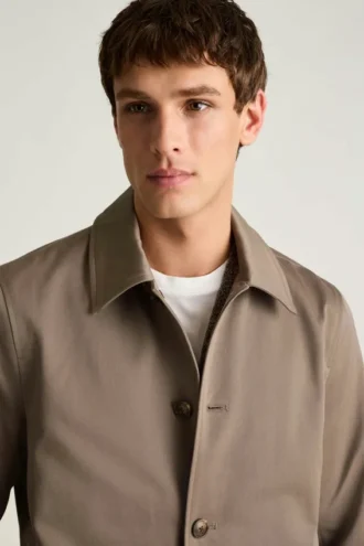 Herren-Car-Coat von Bonobos | Elegante, regenabweisende Jacke aus Baumwolle