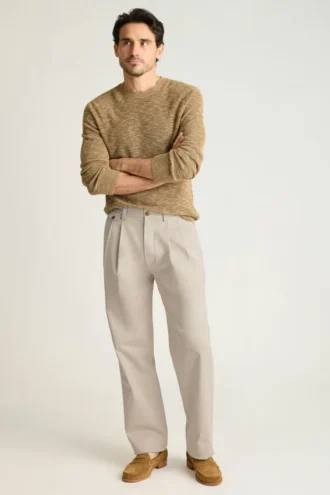 Herren-Chino-Hose mit Falten von Bonobos | Lockere Passform im Vintage-Stil Herren-Chino-Hose mit Falten von Bonobos | Lockere Passform im Vintage-Stil