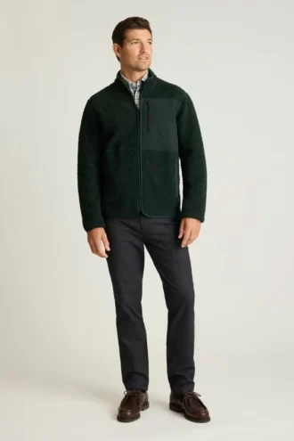 Herren-Fleecejacke von Bonobos | Retro-Wärme trifft auf Retro-Style