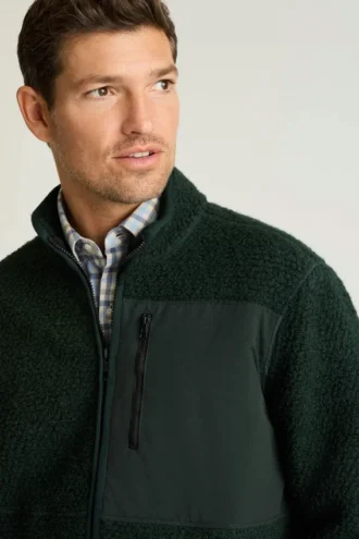 Herren-Fleecejacke von Bonobos | Retro-Wärme trifft auf Retro-Style