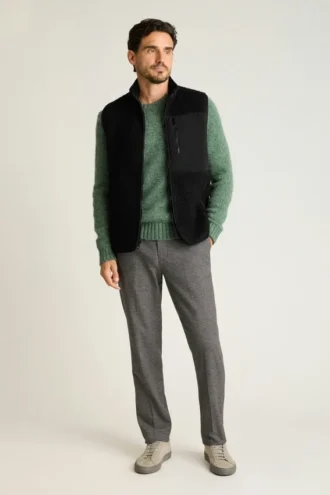 Herren-Fleeceweste von Bonobos | Retro-Stil mit warmem Fleece-Komfort