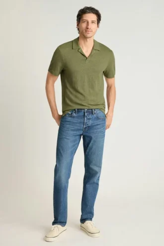 Herren-Polohemd aus Leinen