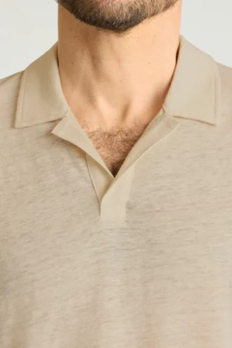 Herren-Polohemd aus Leinen