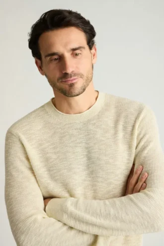 Herren-Rollkragenpullover von Bonobos | Übergangs-Strick aus Leinen-Baumwolle