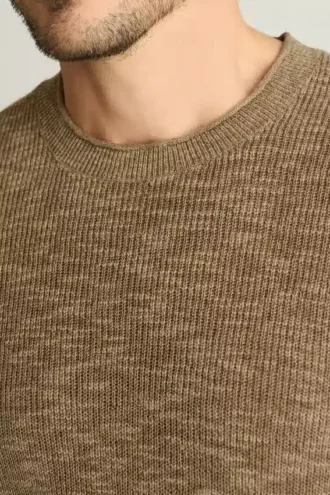 Herren-Rollkragenpullover von Bonobos | Übergangs-Strick aus Leinen-Baumwolle