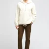 Herren-Sherpa-Hoodie mit halbem Reißverschluss Herren-Sherpa-Hoodie mit halbem Reißverschluss