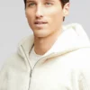 Herren-Sherpa-Hoodie mit halbem Reißverschluss Herren-Sherpa-Hoodie mit halbem Reißverschluss