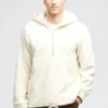 Herren-Sherpa-Hoodie mit halbem Reißverschluss Herren-Sherpa-Hoodie mit halbem Reißverschluss