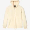 Herren-Sherpa-Hoodie mit halbem Reißverschluss Herren-Sherpa-Hoodie mit halbem Reißverschluss