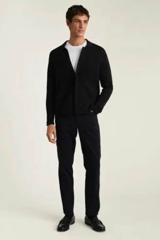 Herren-Sweater-Bomberjacke von Bonobos | Bomberjacke aus Merinostrick
