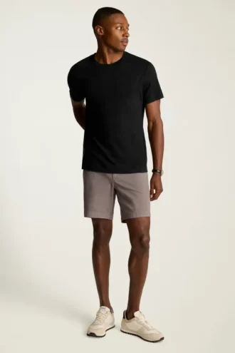 Herren-T-Shirt aus Leinen mit Rundhalsausschnitt