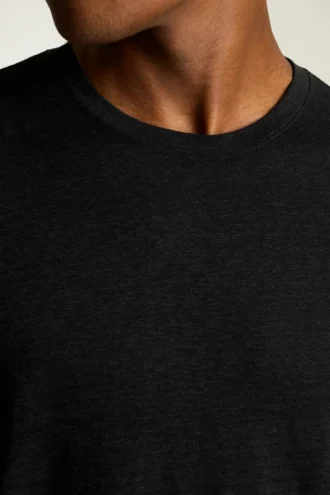 Herren-T-Shirt aus Leinen mit Rundhalsausschnitt