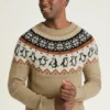 Herren-Weihnachtspullover von Bonobos | Festlicher Fair-Isle-Pinguin-Strick Herren-Weihnachtspullover von Bonobos | Festlicher Fair-Isle-Pinguin-Strick