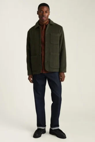 Herren-Woll-Chore-Jacke von Bonobos | Luxuriöse Arbeitskleidung aus Kaschmirmischung