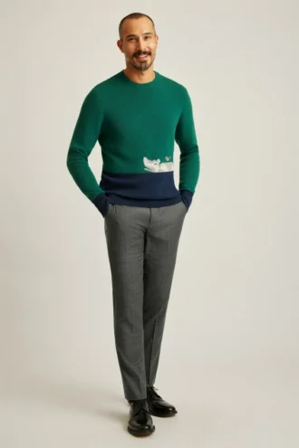 Hippo Ferry Rundhals-Pullover