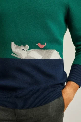 Hippo Ferry Rundhals-Pullover