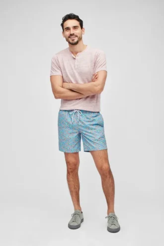 Hochwertige Badeshorts aus Liberty-Stoff