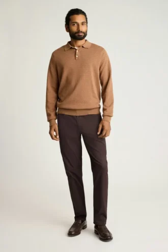 Hudson Langarm-Pullover-Polo