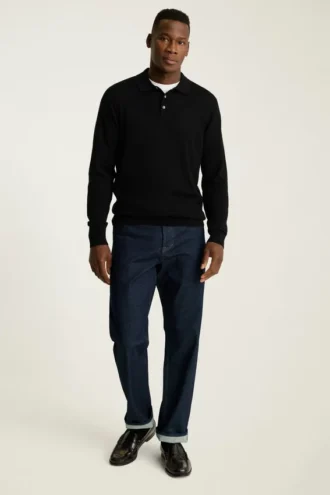 Hudson Langarm-Pullover-Polo