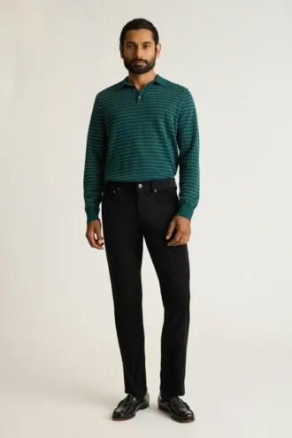Hudson Langarm-Pullover-Polo