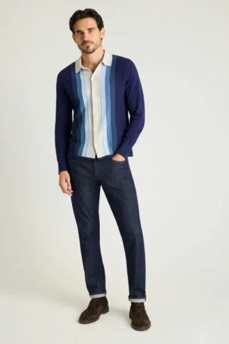 Hudson Langarm-Pullover-Polo
