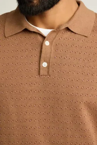 Hudson Langarm-Pullover-Polo