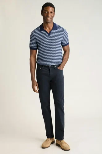 Italienische 5-Pocket-Hose aus gebürstetem Stoff