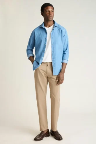 Italienische 5-Pocket-Hose aus gebürstetem Stoff