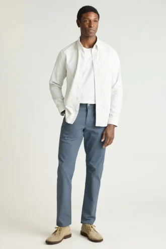 Italienische 5-Pocket-Hose aus gebürstetem Stoff