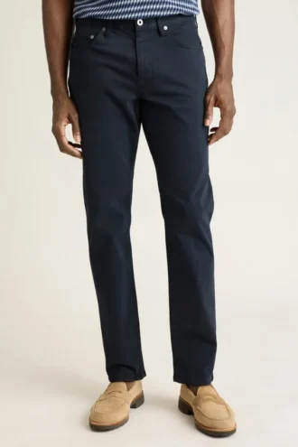 Italienische 5-Pocket-Hose aus gebürstetem Stoff