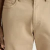 Italienische 5-Pocket-Hose aus gebürstetem Stoff Italienische 5-Pocket-Hose aus gebürstetem Stoff