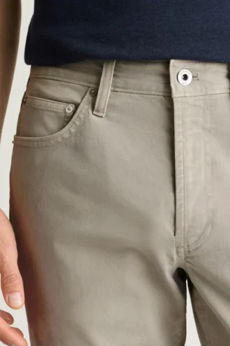Italienische 5-Pocket-Hose aus gebürstetem Stoff