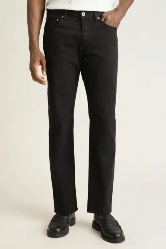 Italienische 5-Pocket-Hose aus gebürstetem Stoff