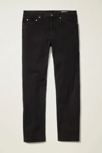Italienische 5-Pocket-Hose mit gebürsteter Optik – Straight Fit