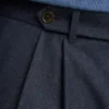 Italienische Plissee-Wollhose