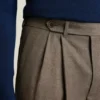 Italienische Plissee-Wollhose