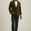 Italienische Smokingjacke aus Stretch-Samt