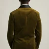 Italienische Smokingjacke aus Stretch-Samt