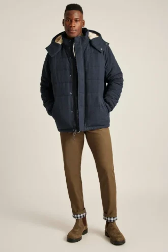 Italienische Woll-Daunenjacke
