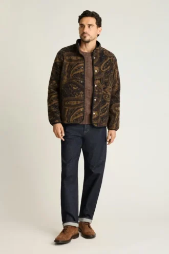 Italienische Wollfleecejacke