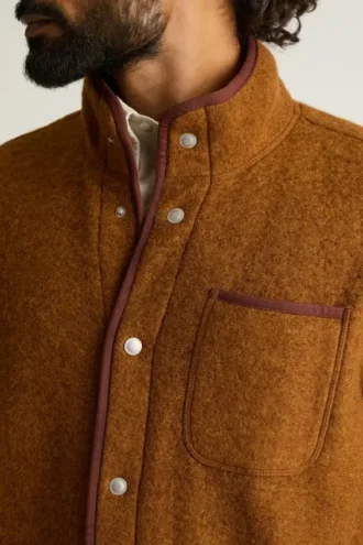 Italienische Wollfleecejacke