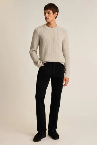 Italienischer Kaschmir-Pullover mit Rundhalsausschnitt