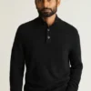 Italienischer Kaschmir-Pullover mit Stehkragen Italienischer Kaschmir-Pullover mit Stehkragen