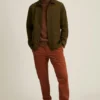 Jacke aus italienischer Baumwolle in Wildlederoptik Jacke aus italienischer Baumwolle in Wildlederoptik